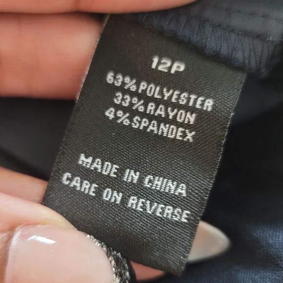 Briggs Petite Navy Slacks (12P) - Picture 3 of 14